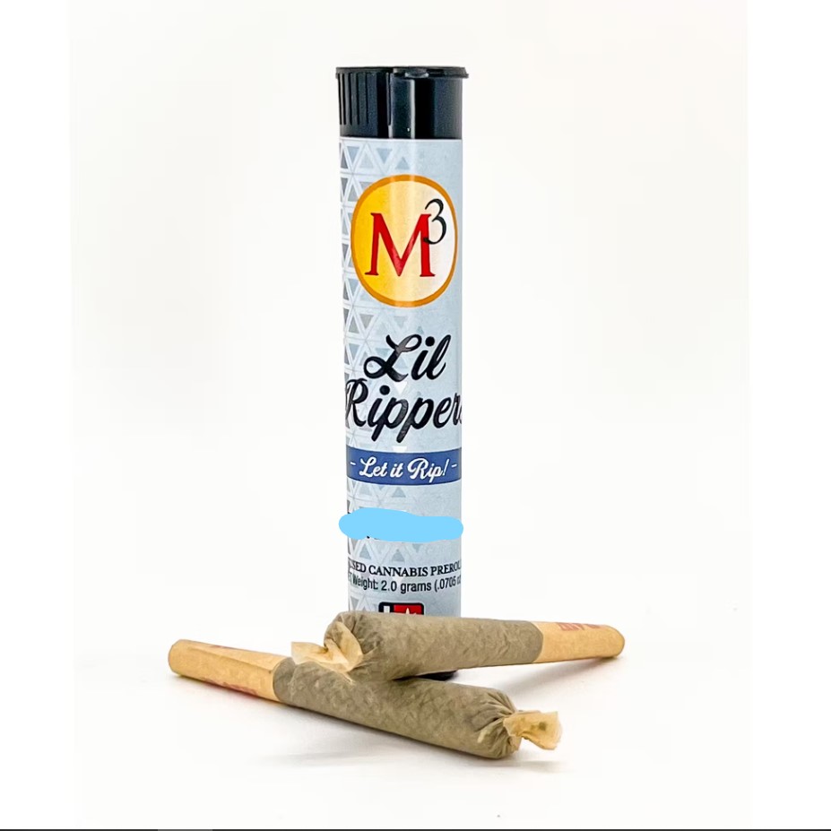 Photograph of product: Infused PreRoll - 2 Pk 1g M3 Lil Rippers - Sweet Skunk