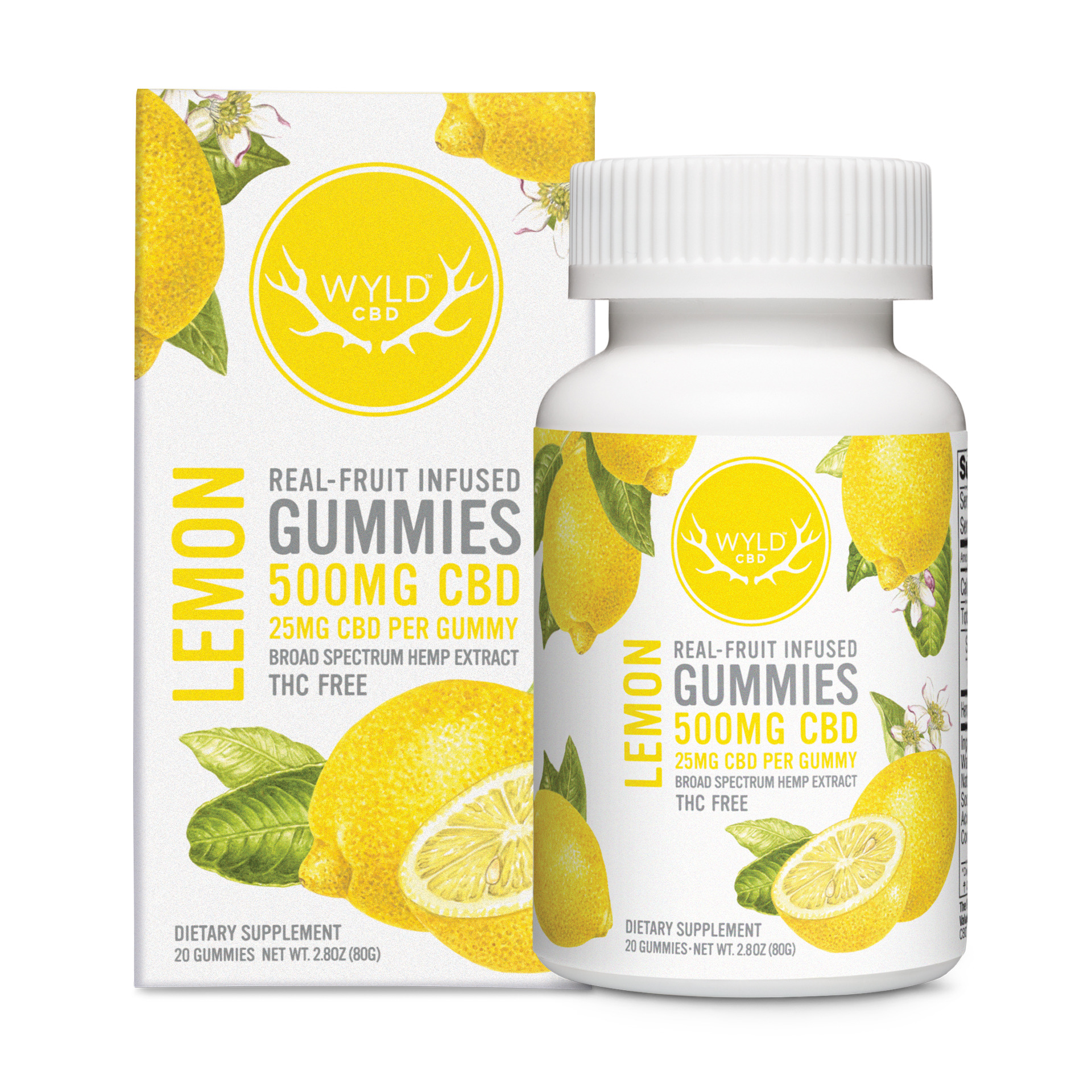 Photograph of product: CBD Gummies - Lemon 20pk