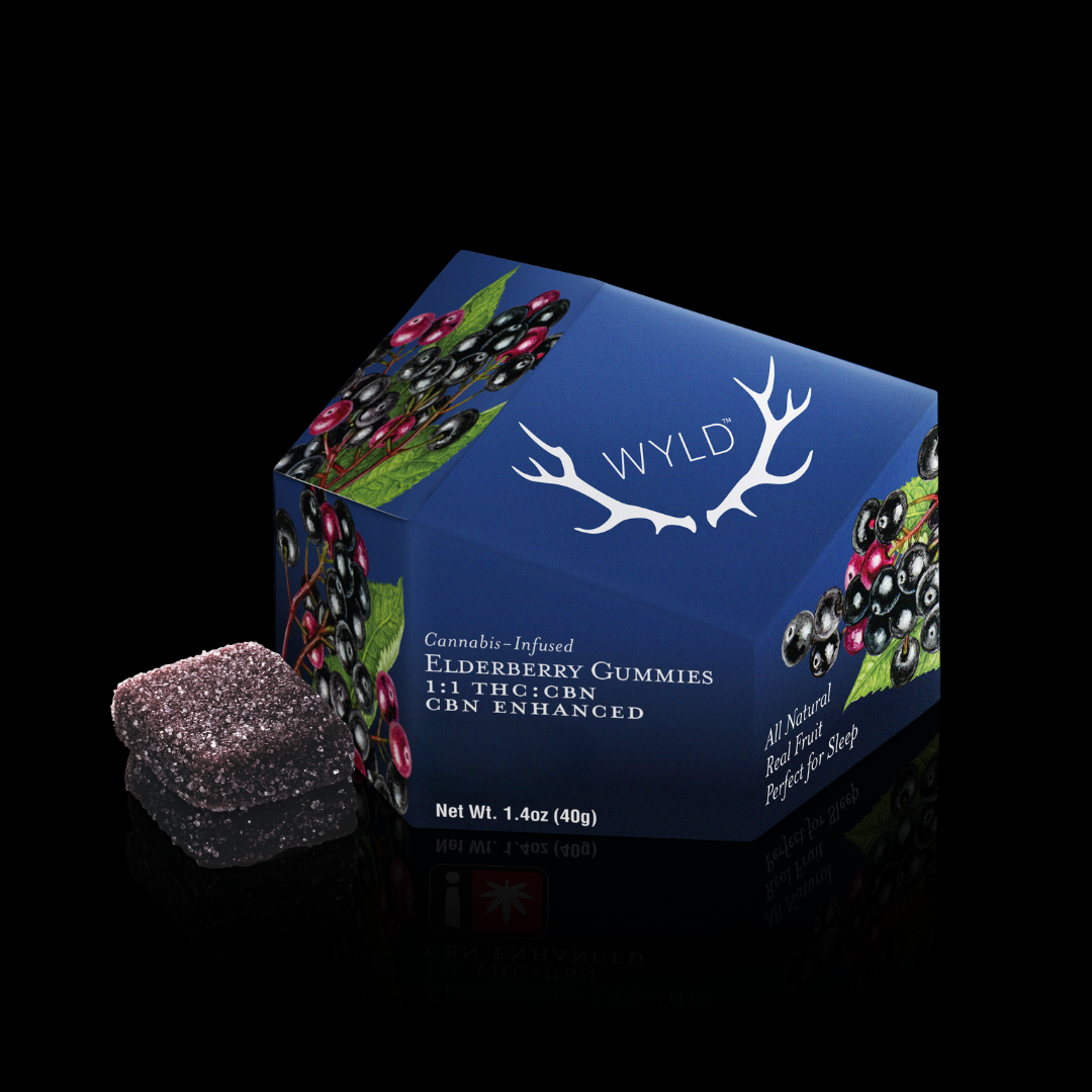 Photograph of product: Elderberry CBN 100mg Edible WYLD