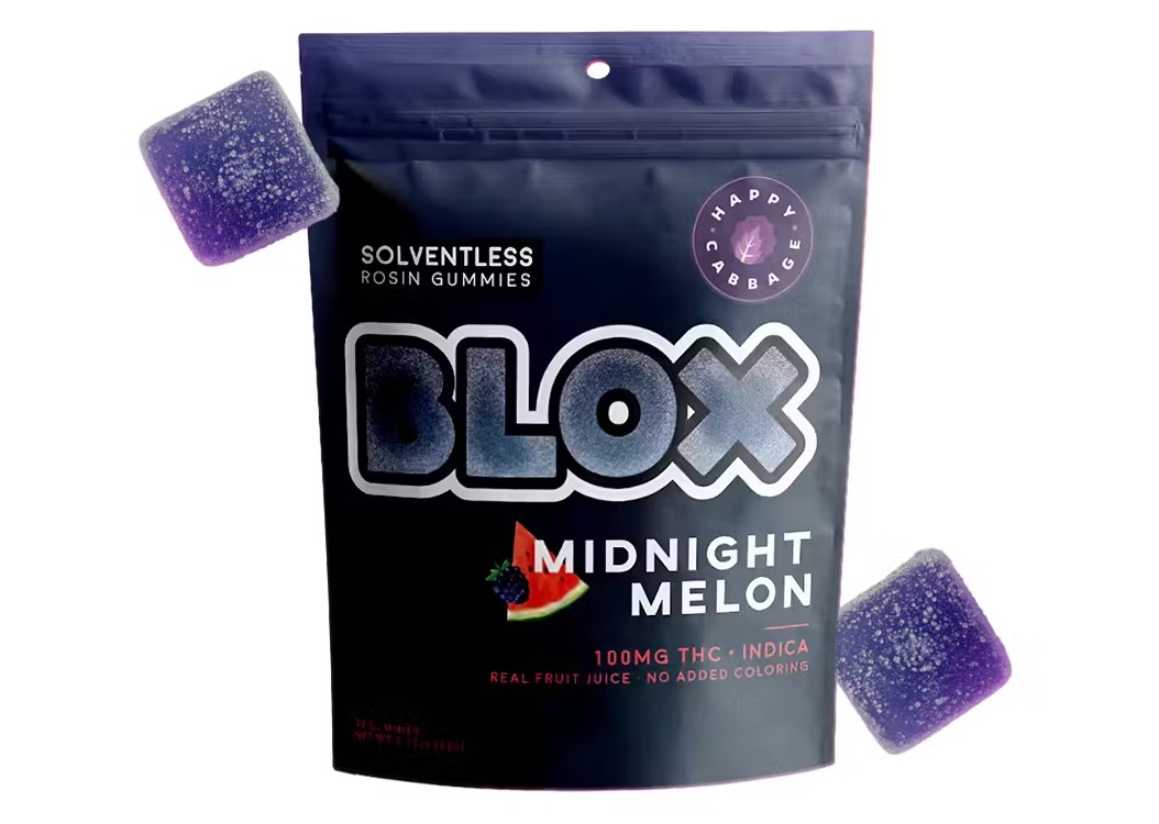 Photograph of product: BLOX | Midnight Melon | 10mg Solventless Rosin Gummies | 10pk