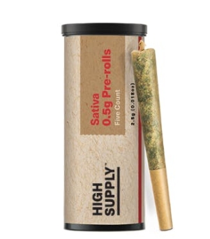 Photograph of product: CL High Supply PreRolls (Oui'd) - Purple Plague 2.5g (5pk)