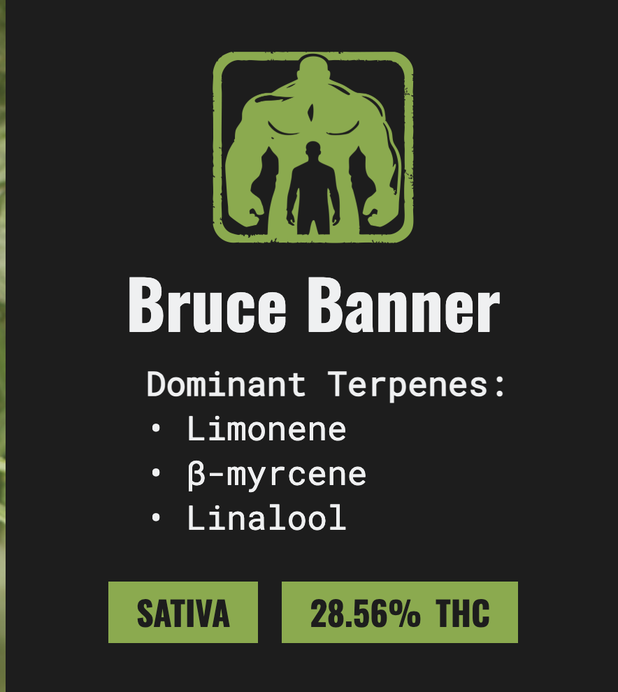 Photograph of product: Bruce Banner - 3.5g