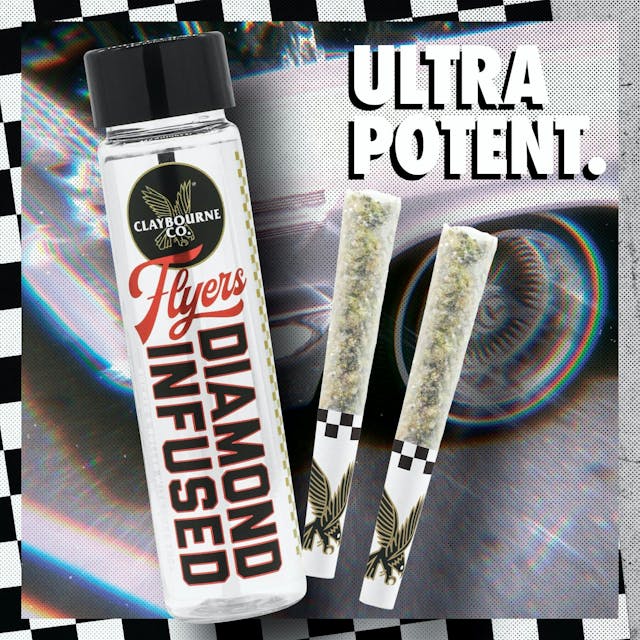 Photograph of product: Gas Plant Diamond Infused Preroll 2pk - Infused Preroll PK