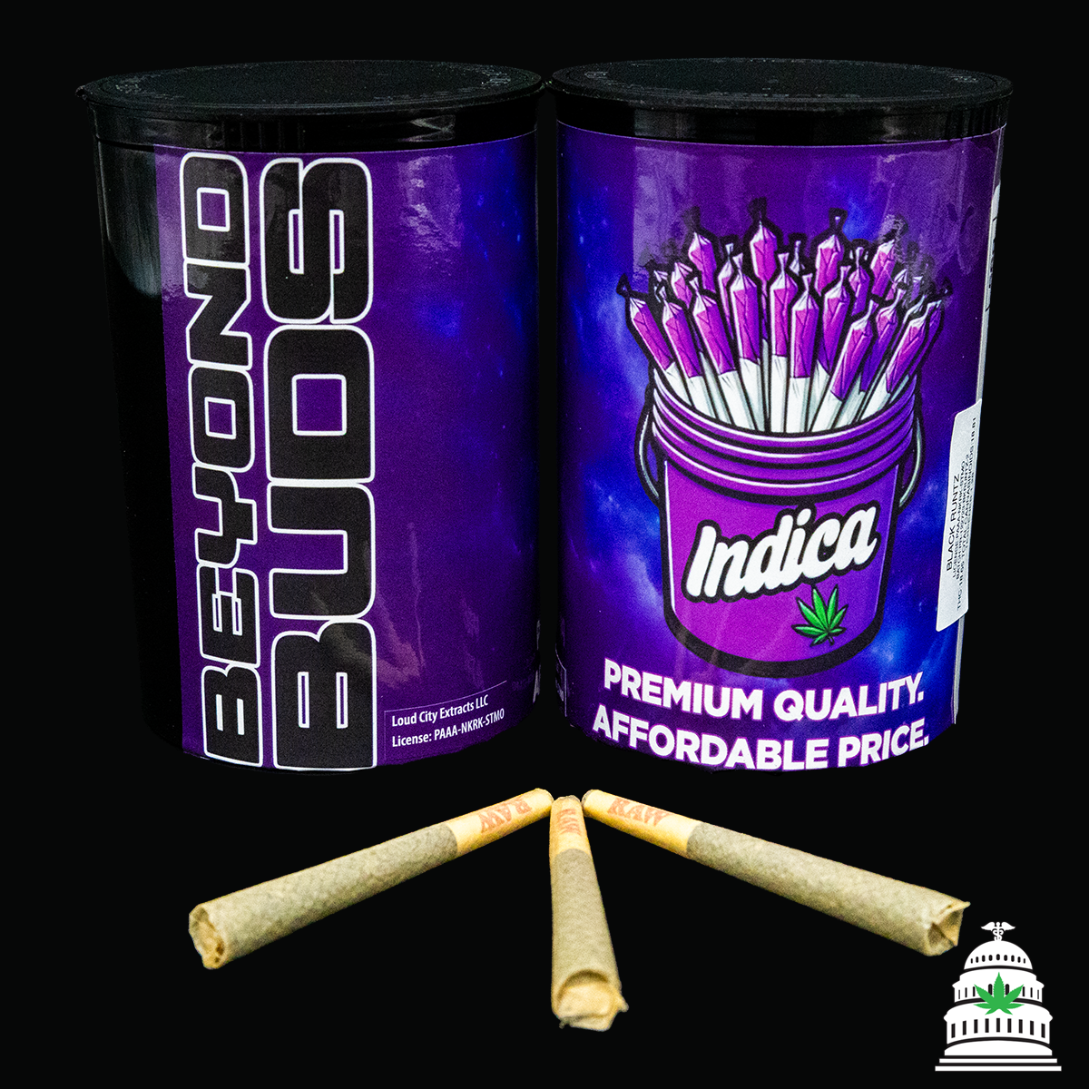 Photograph of product: Black Runtz - 28pk Beyond Buds Joint Jar