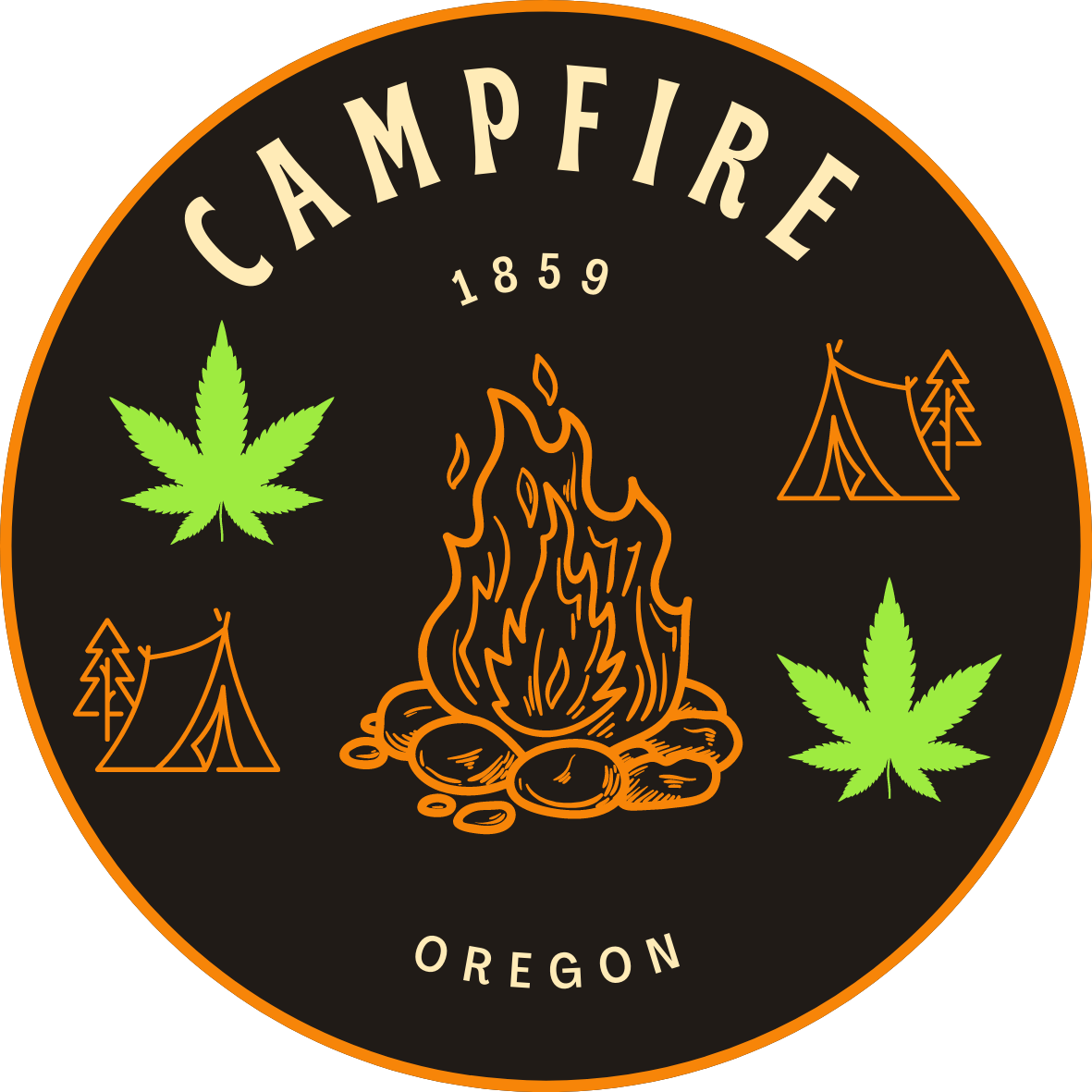 Logo for img-fluid: Campfire Cannabis