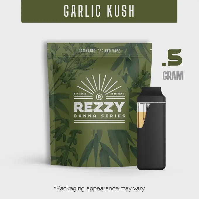 Photograph of product: Garlic Kush .5g Distillate Disposable