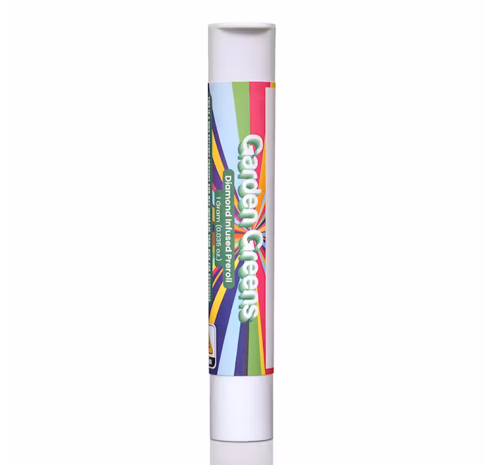 Photograph of product: Paloma Spritz I 1g Diamond Infused Pre-RolI | Garden Greens