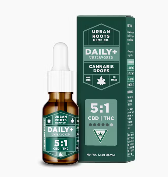 Photograph of product: REC | Urban Roots | 5:1 CBD/TH-oui Daily Drops