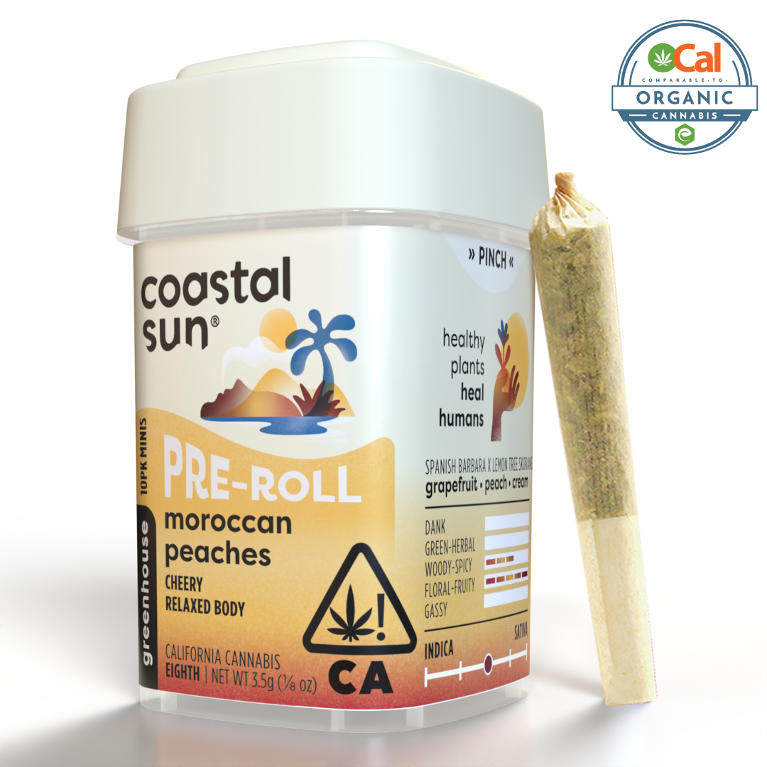 Photograph of product: Moroccan Peaches Greenhouse Pre-Roll 10pk 3.5g