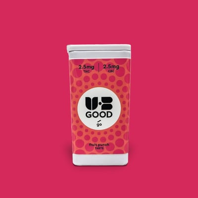 Photograph of product: UB Good - 1:1 CBC Fruit Punch Boost Tarts 40pk - 100mg