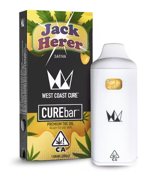Photograph of product: WEST COAST CURE - CUREBAR ALL-IN-ONE - JACK HERER 1G