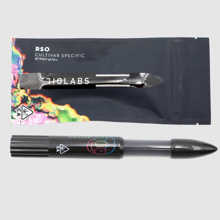 Photograph of product: HONEY BANANA X RICK JAMEZ #8 + MAD HONEY #31 - RSO OIL - 1G - 710 LABS