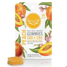 Photograph of product: 800mg CBD : 400mg CBC Gummies | Peach