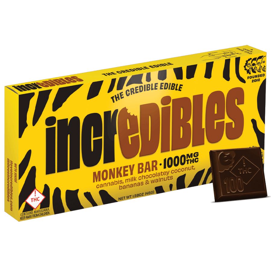 Photograph of product: Incredibles Monkey Bar Bar 1000mg - MED