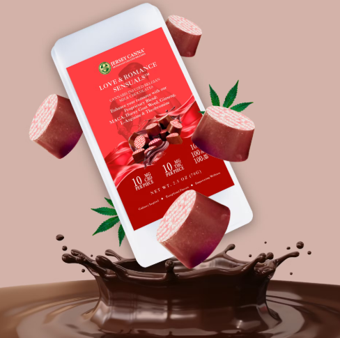 Photograph of product: Love & Romance Belgian Milk Chocolates | 100mg