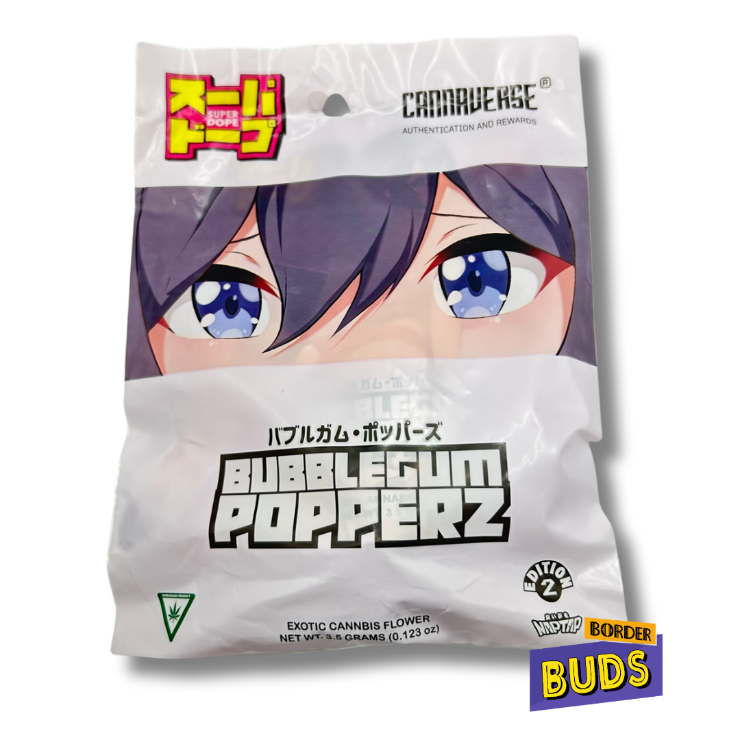 Photograph of product: Bubblegum Popperz | Super Dope | 3.5g | Pre-Packed Flower