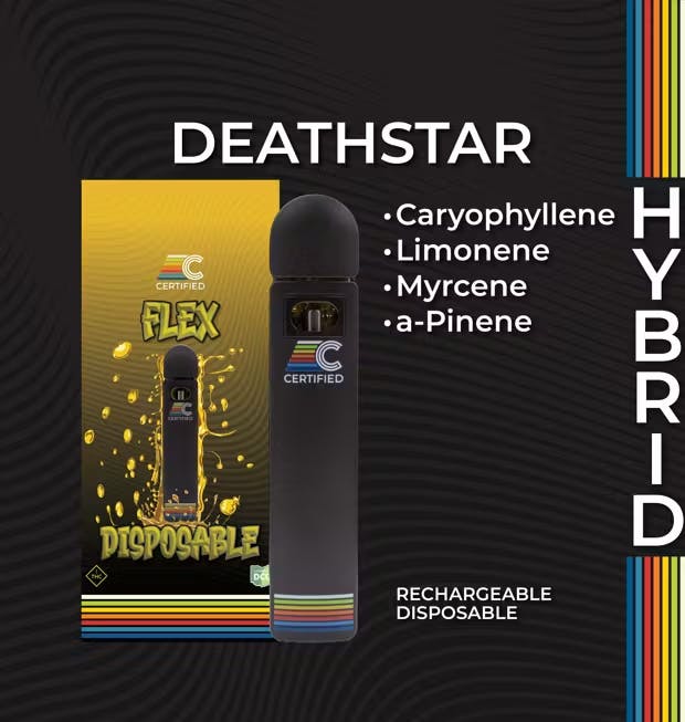 Photograph of product: Death Star FLEX Disposable Vape | 1g - 