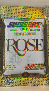 Photograph of product: SLUGGERS .7G X 5 INFUSED MINI BLUNT PACK - ROSE