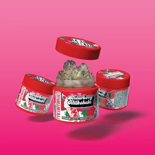 Photograph of product: Traditional - Strawberry Milkshake - 3.5g - 8th