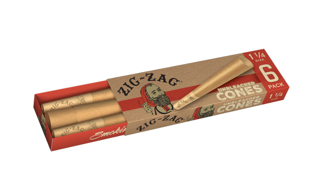 Photograph of product: Zig Zag Unbleached 1 1/4 Cones $2