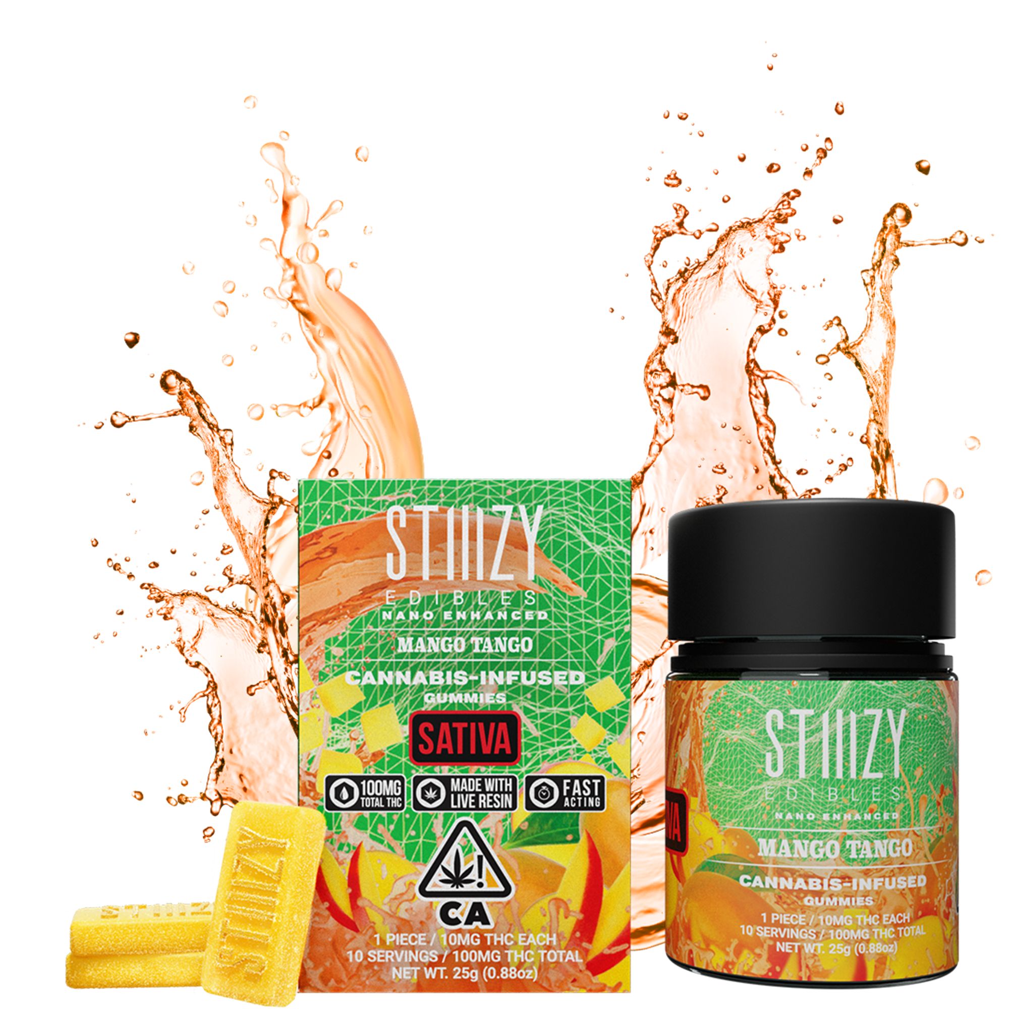 Photograph of product: Stiiizy Gummies Tropical Mango Tango