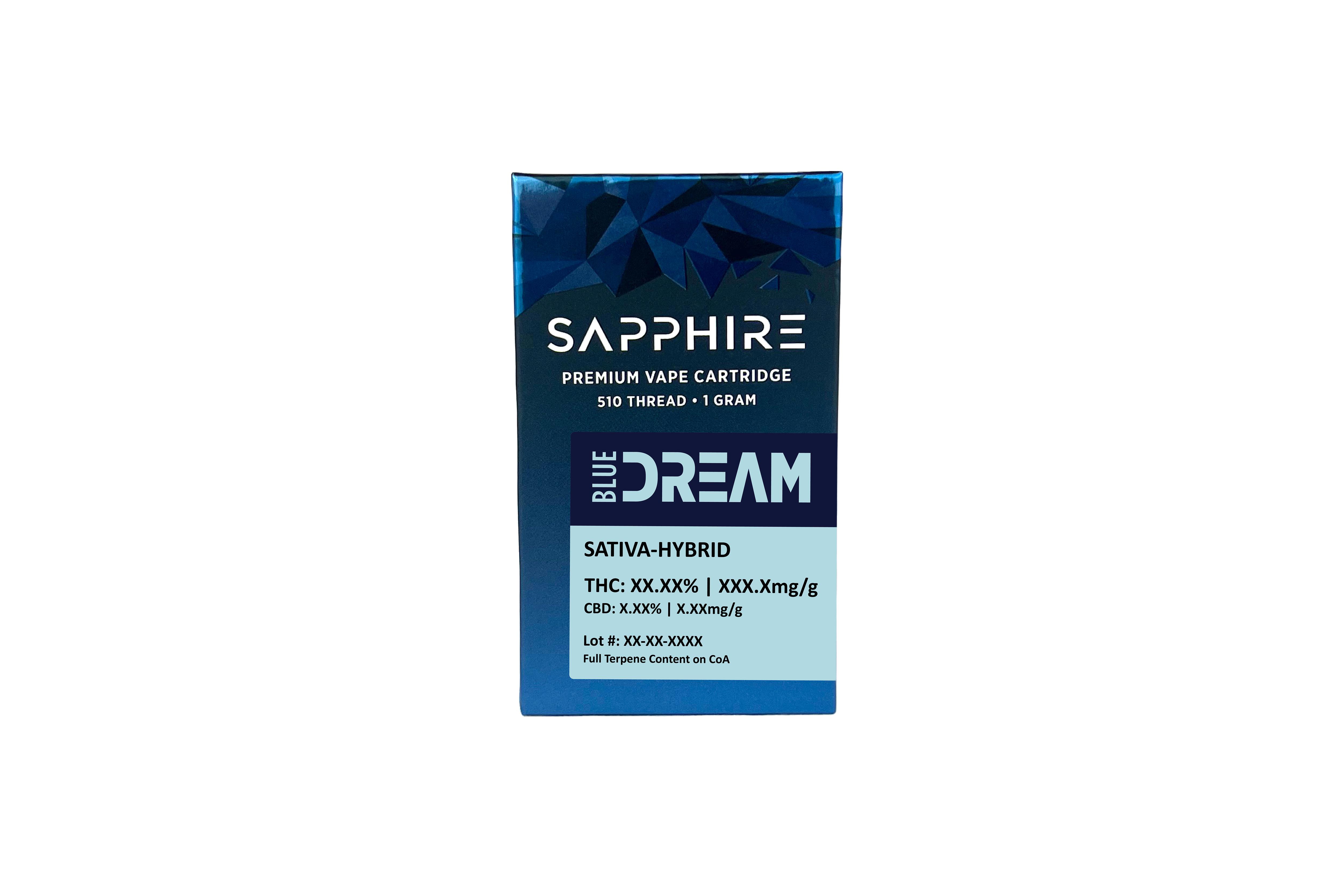 Photograph of product: Blue Dream 1G 510Cart | SAPPHIRE |