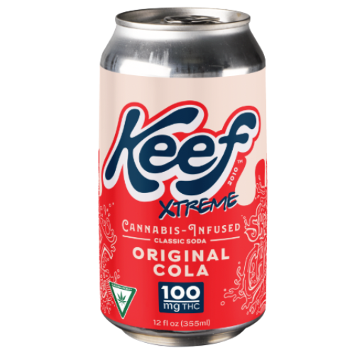 Photograph of Product: Keef Original Cola Infused Soda 100mg THC