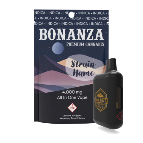 Photograph of product: Bonanza | 4g Disposable | Oui'd | Skywalker OG
