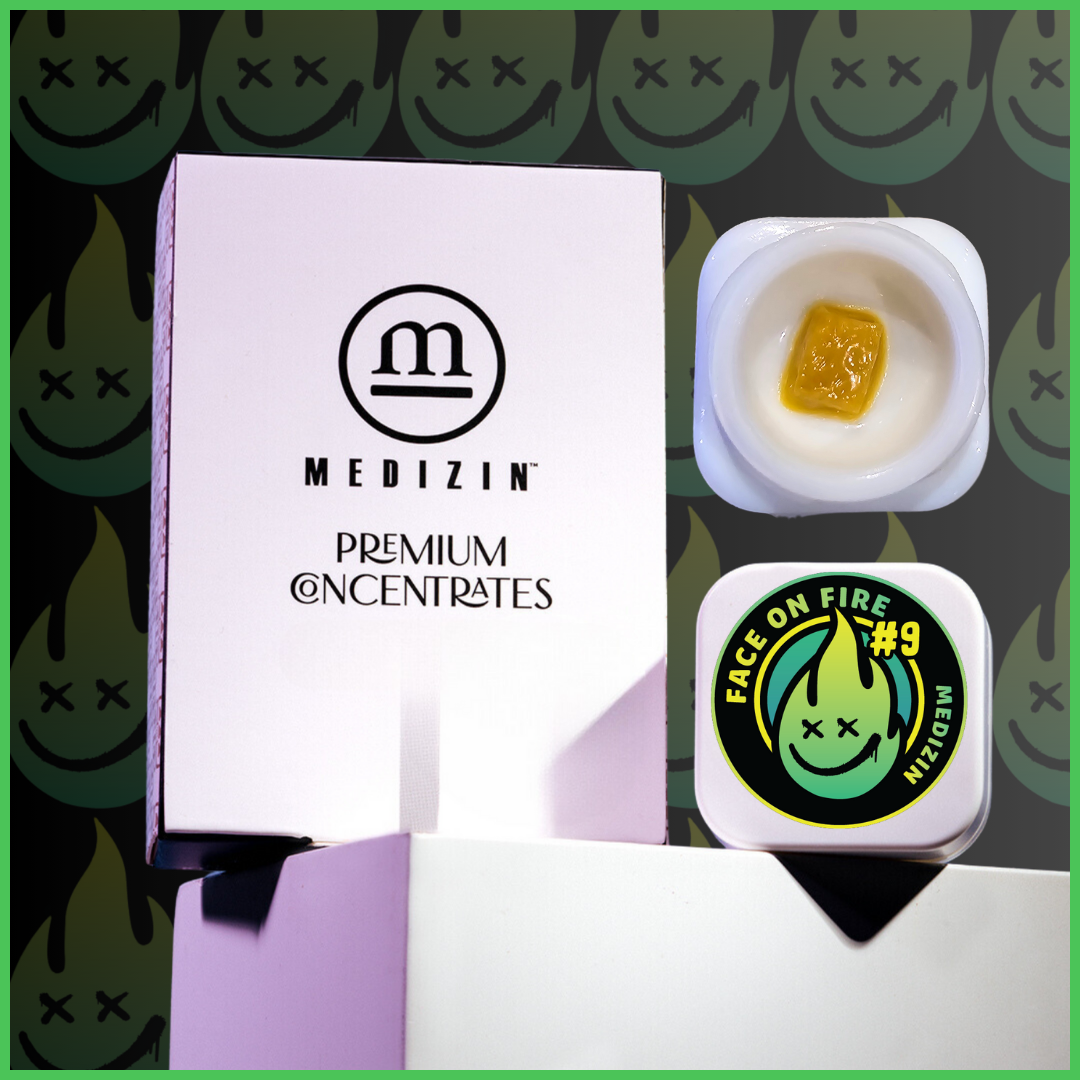 Photograph of product: Face on Fire #9 Live Resin Badder | 0.5g