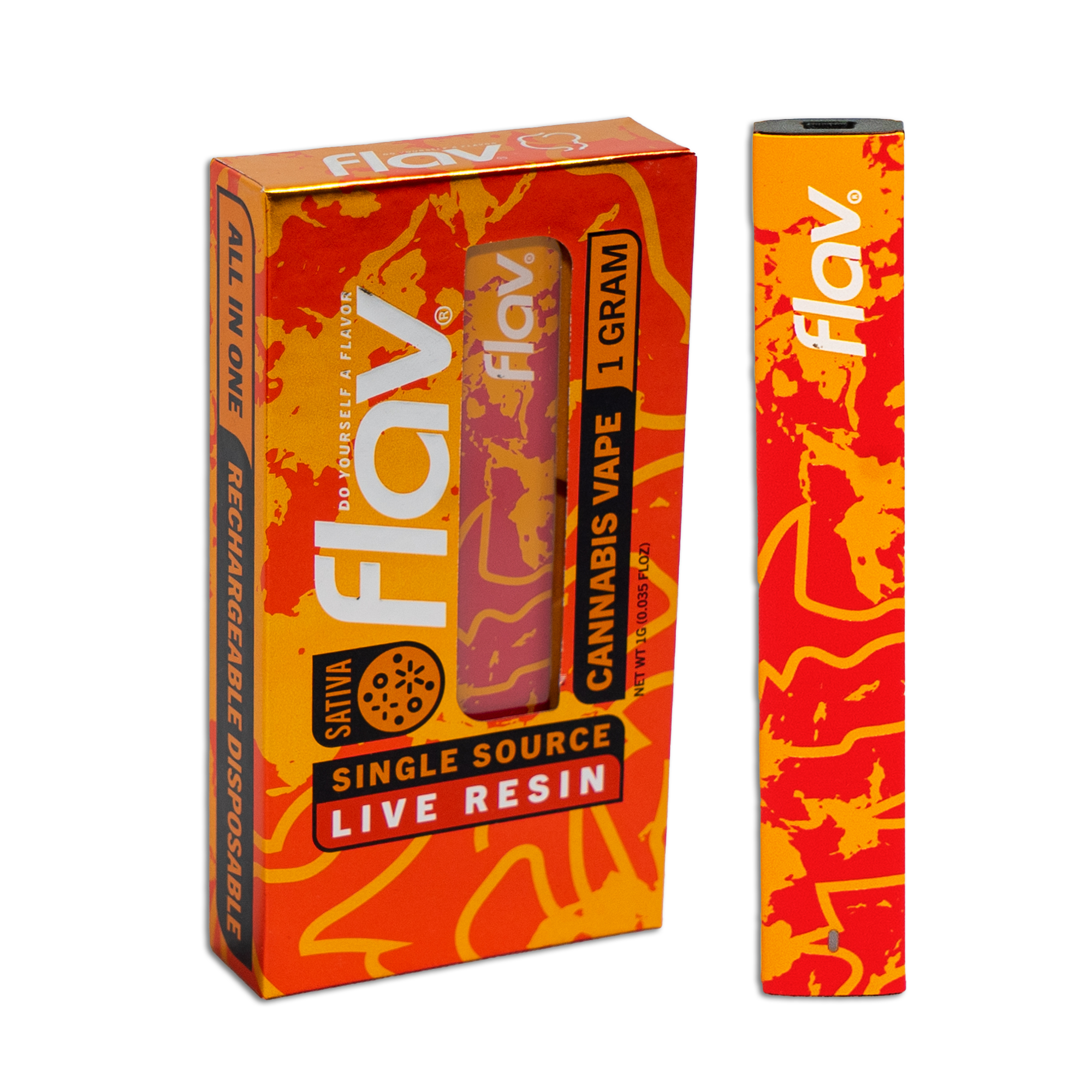 Photograph of product: Flav - Disposable Live Resin - RNBW Belts (S) (1.0g)