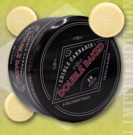 Photograph of product: Double Baked | Lemon Pound Cake | 100mg