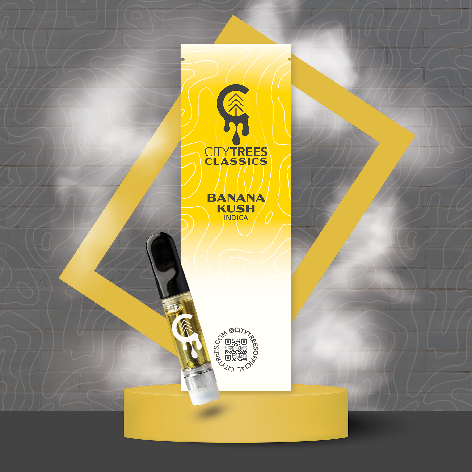 Photograph of product: City Trees | Cartridge | Banana Kush | .85g