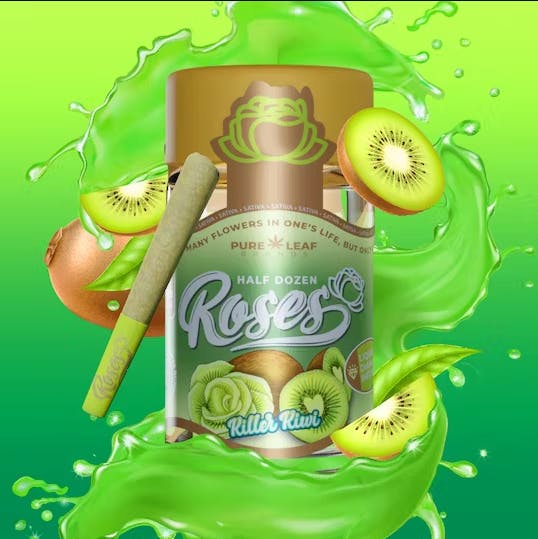 Photograph of product: Roses 3.6g Multi-Pack Infused PreRoll - Killer Kiwi 6 x