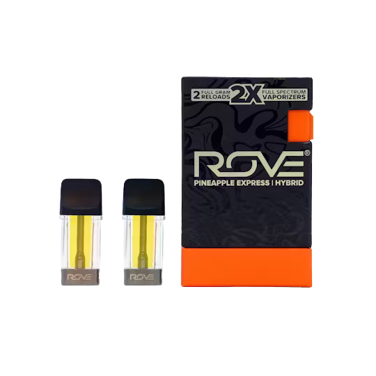 Photograph of product: Rove - Pineapple Express - Melted Diamond Vape Reload 2 x 1g - Pod