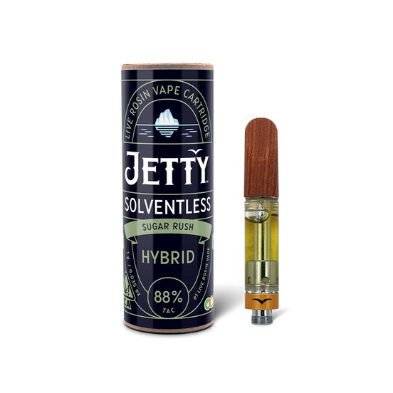 Photograph of product: Jetty Solventless Cartridge Sugar Rush 1g - 