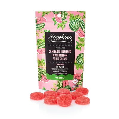 Photograph of product: Sweet Watermelon Gummies 100mg | 10pk - 