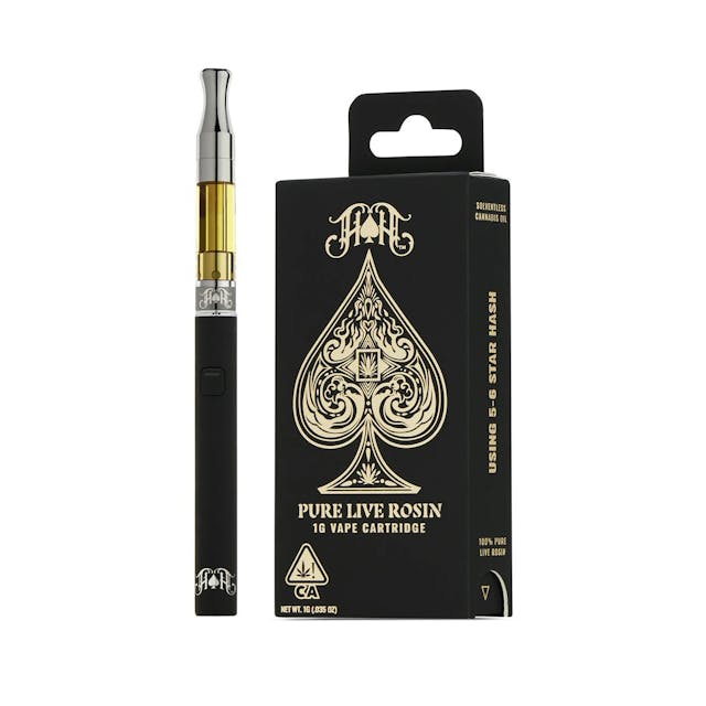 Photograph of product: Strawnana Ghost | 100% Pure Live Rosin Solventless Oil Cartridge - 1g - 