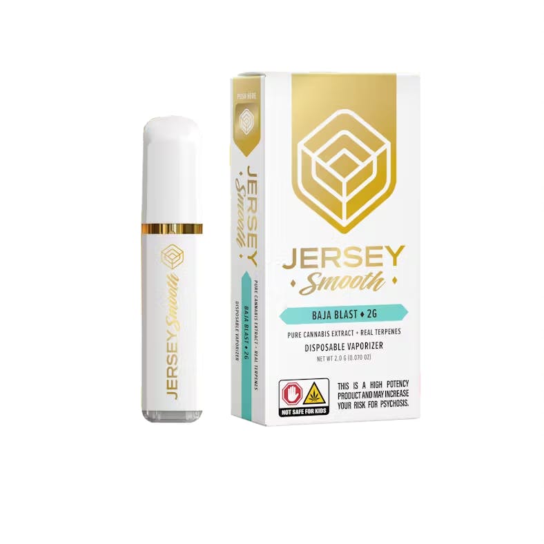 Photograph of product: Jersey Smooth | Baja Blast | Disposable | 2g