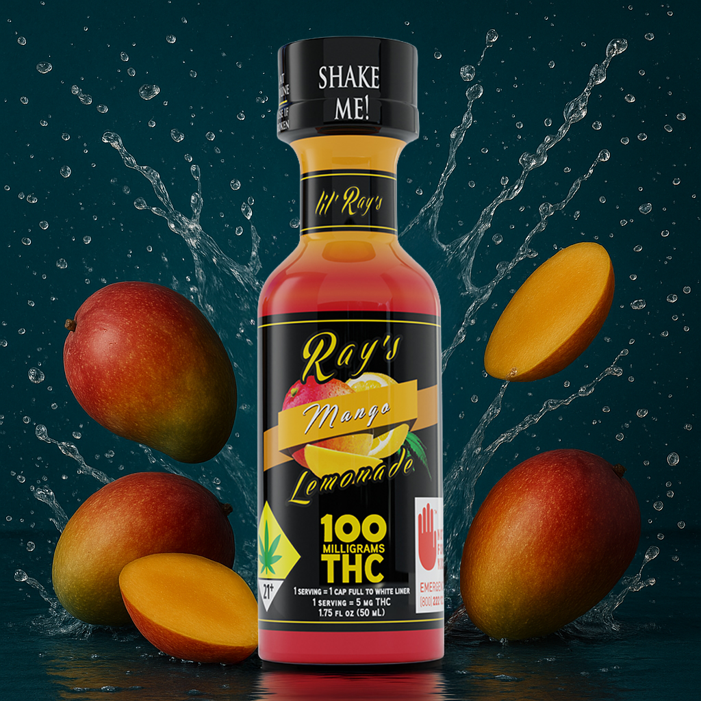 Photograph of product: Edible - Lil Rays Mango Lemonade - 100mg
