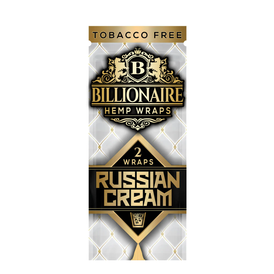 Photograph of product: Billionaire | Russian Cream Hemp Wraps | 2 Pack