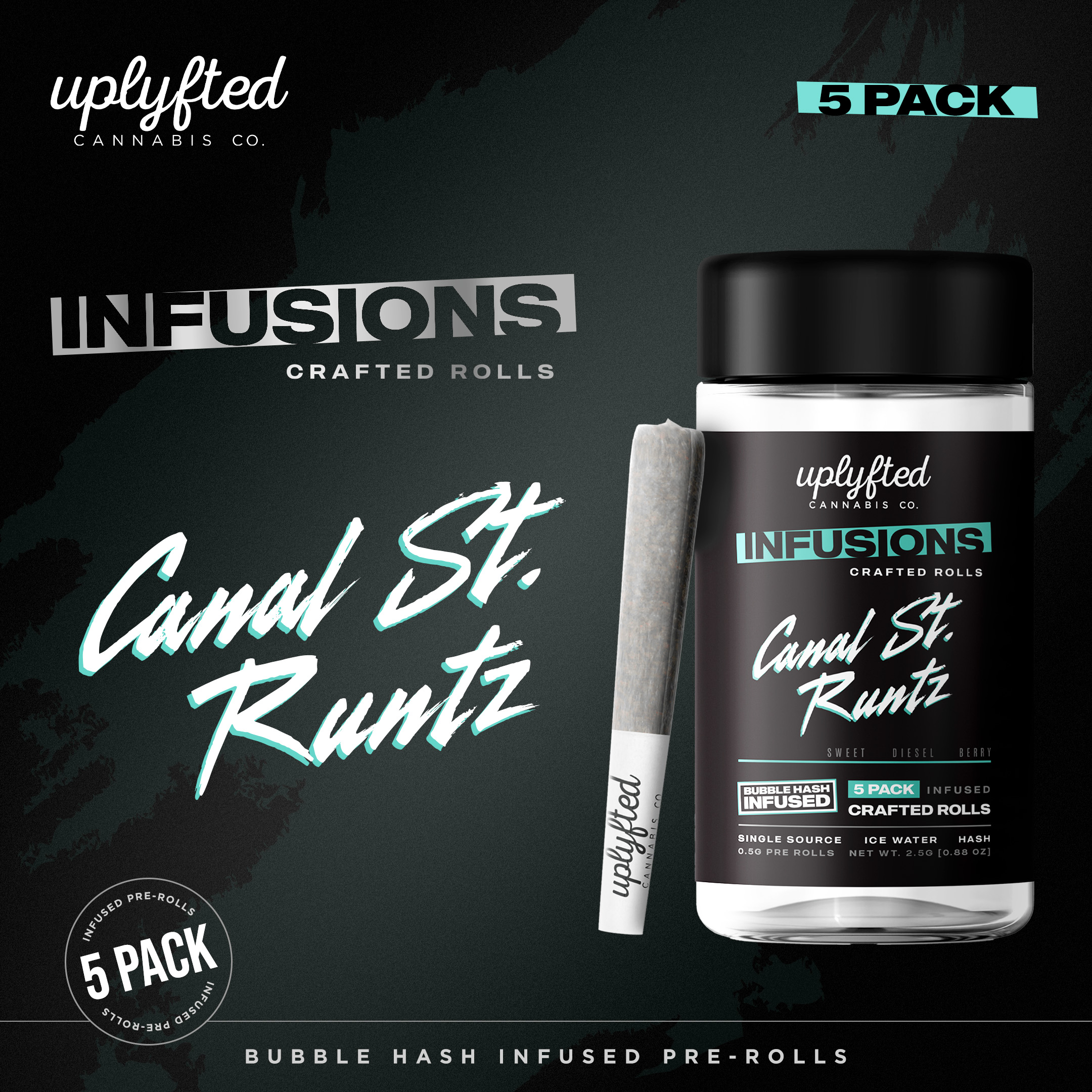 Photograph of product: Uplyfted Canal St. Runtz Infused 5pk