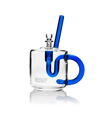 Photograph of product: GRAV Coffee Mug Bubbler Colbalt