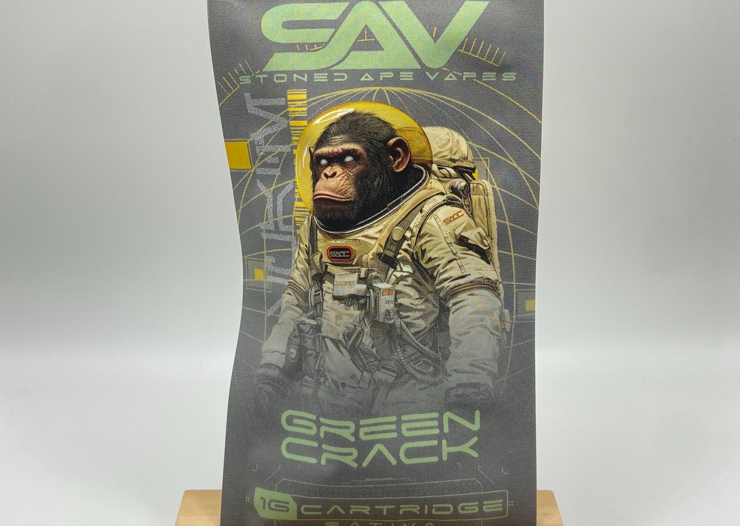 Photograph of product: Stoned Ape - Green Crack Cartridge - 1g