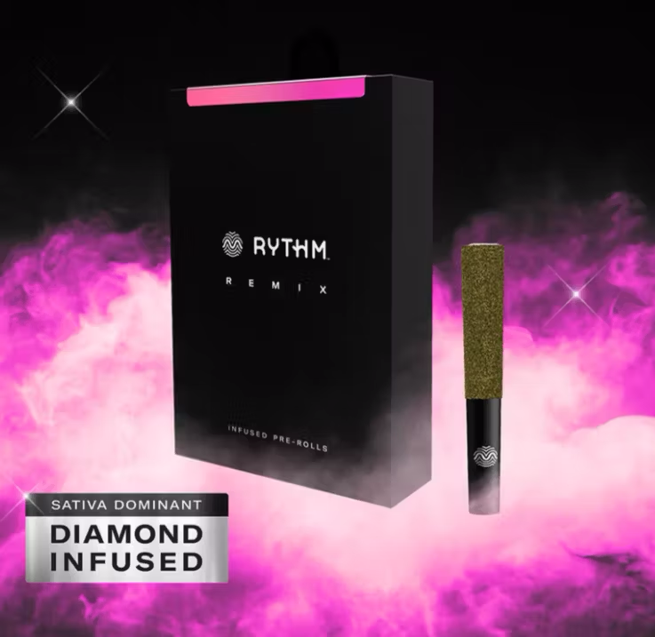 Photograph of product: Rythm | Mai Tai (S-H) Infused Pre Rolls | 5 Pack (2.5g)