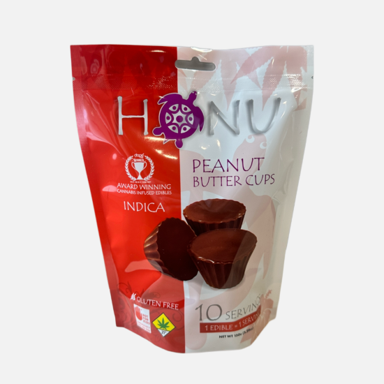 Photograph of product: Honu | Peanut Butter Cups | Oui'd | DOH | 10pk | 100mg TH-oui