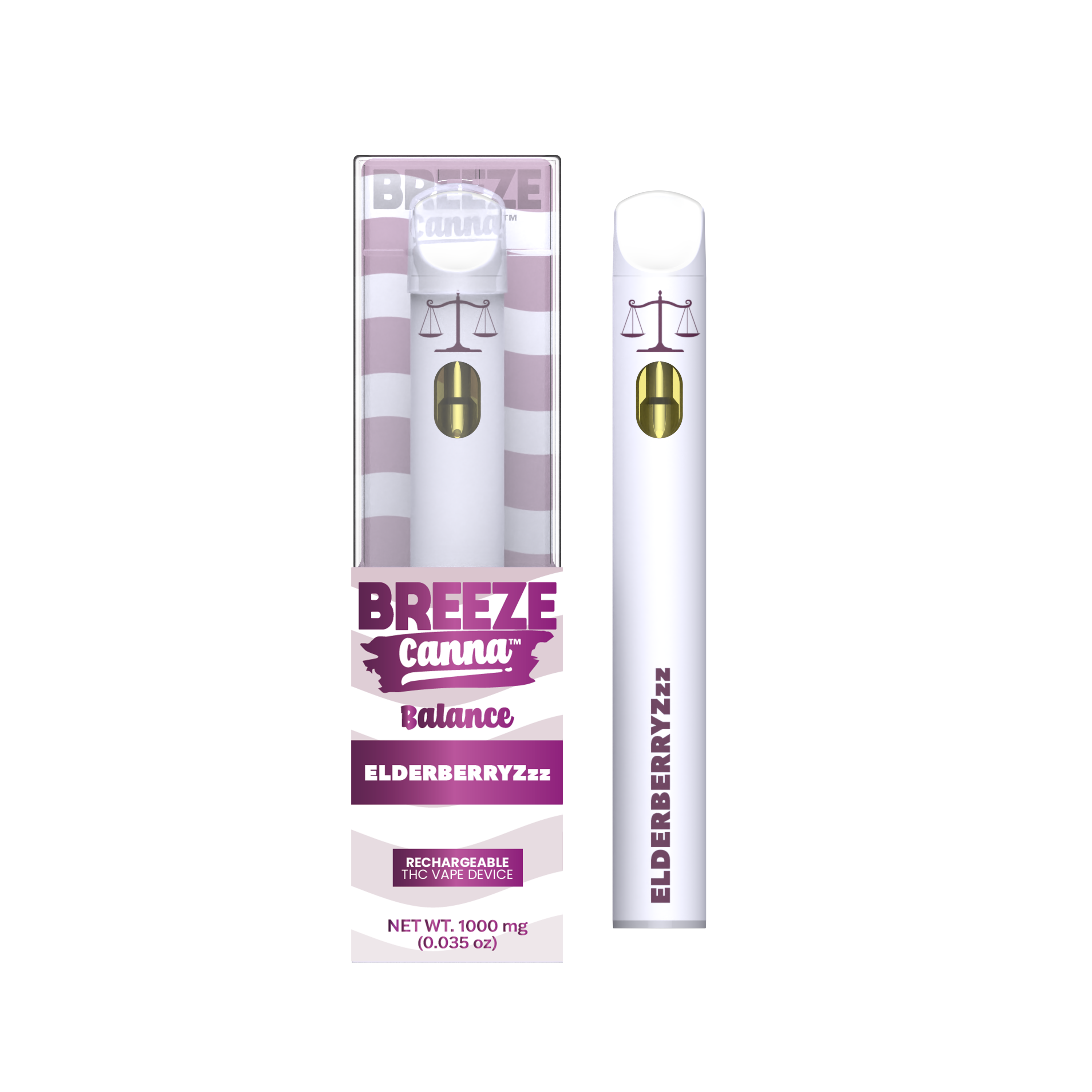 Photograph of product: BREEZE CANNA Pen Full Spectrum 1000mg: Elderberyzzz