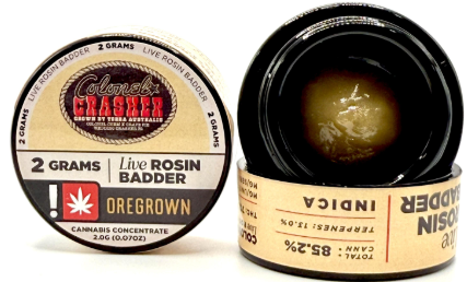 Photograph of product: Oregrown | Live Rosin Badder | Colonel Crasher | 2g