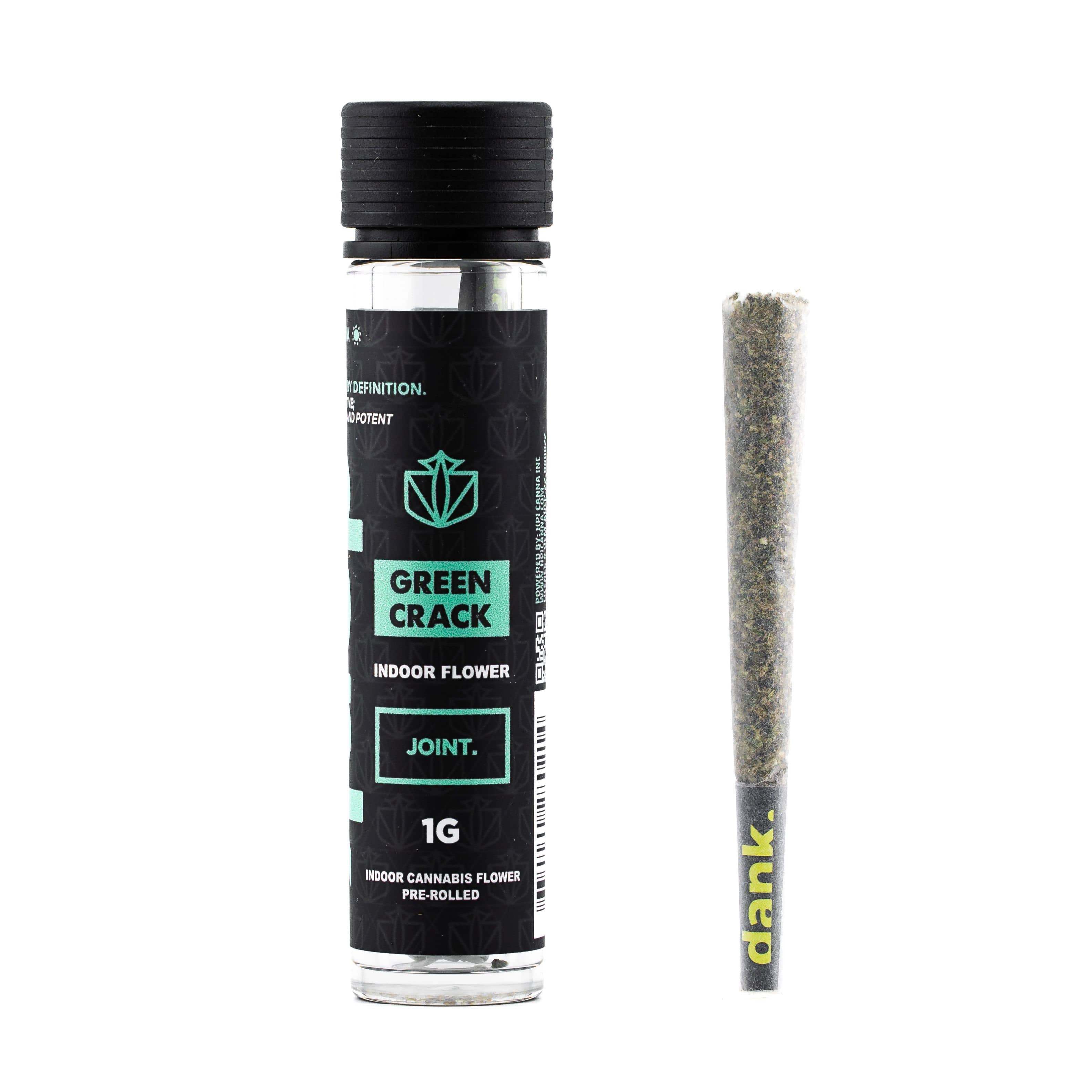 Photograph of product: Dank - Green Crack - - Preroll