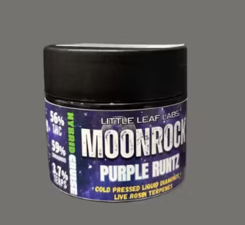 Photograph of product: The Growfather | Moonrock Infused Ground Flower | Purple Runtz | 3.5g (Hybrid)