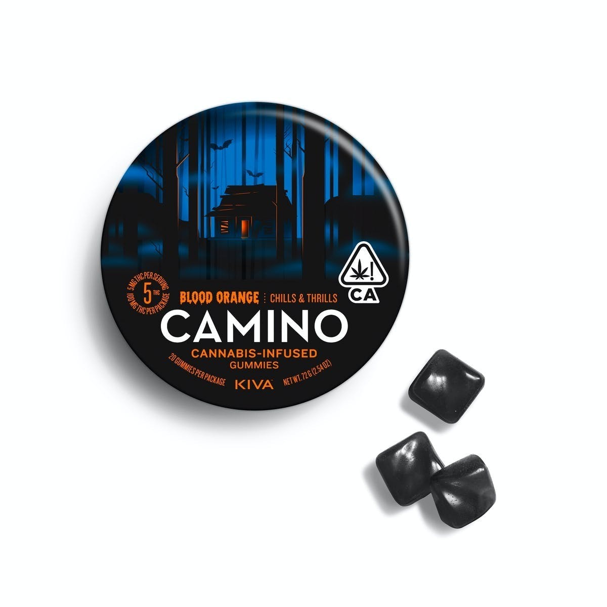 Photograph of product: Camino Sours - Blood Orange Gummies 100mg - REC